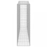 9 db íves horganyzott vas gabion kosár 400x50x160/180 cm