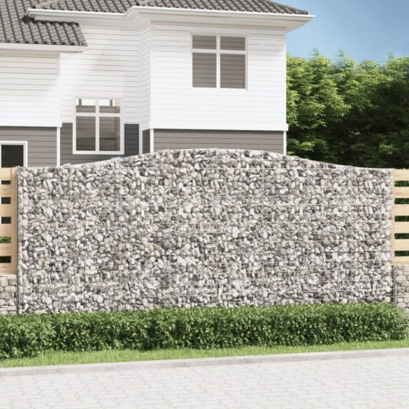 4 db íves horganyzott vas gabion kosár 400x50x180/200 cm