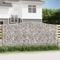 7 db íves horganyzott vas gabion kosár 400x50x180/200 cm