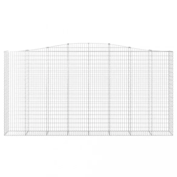 3 db íves horganyzott vas gabion kosár 400x50x200/220 cm