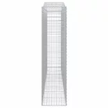 3 db íves horganyzott vas gabion kosár 400x50x200/220 cm