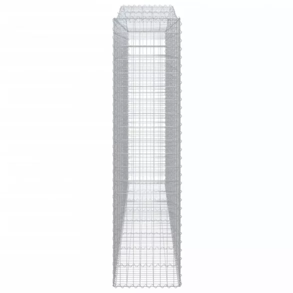3 db íves horganyzott vas gabion kosár 400x50x200/220 cm