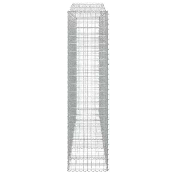 4 db íves horganyzott vas gabion kosár 400x50x200/220 cm