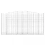 5 db íves horganyzott vas gabion kosár 400x50x200/220 cm