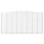6 db íves horganyzott vas gabion kosár 400x50x200/220 cm