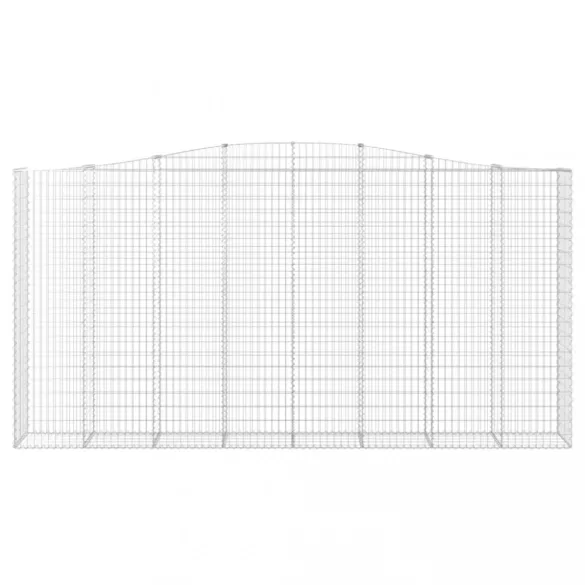 6 db íves horganyzott vas gabion kosár 400x50x200/220 cm