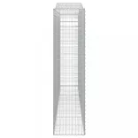 6 db íves horganyzott vas gabion kosár 400x50x200/220 cm