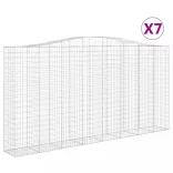 7 db íves horganyzott vas gabion kosár 400x50x200/220 cm