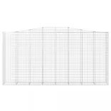 7 db íves horganyzott vas gabion kosár 400x50x200/220 cm