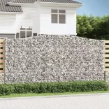 9 db íves horganyzott vas gabion kosár 400x50x200/220 cm