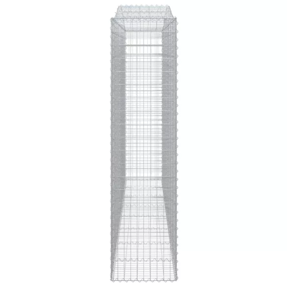 9 db íves horganyzott vas gabion kosár 400x50x200/220 cm