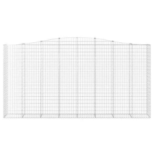 10 db íves horganyzott vas gabion kosár 400x50x200/220 cm