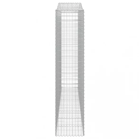 7 db íves horganyzott vas gabion kosár 400x50x220/240 cm