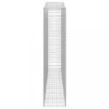 9 db íves horganyzott vas gabion kosár 400x50x220/240 cm