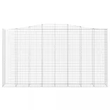 10 db íves horganyzott vas gabion kosár 400x50x220/240 cm