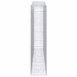 10 db íves horganyzott vas gabion kosár 400x50x220/240 cm