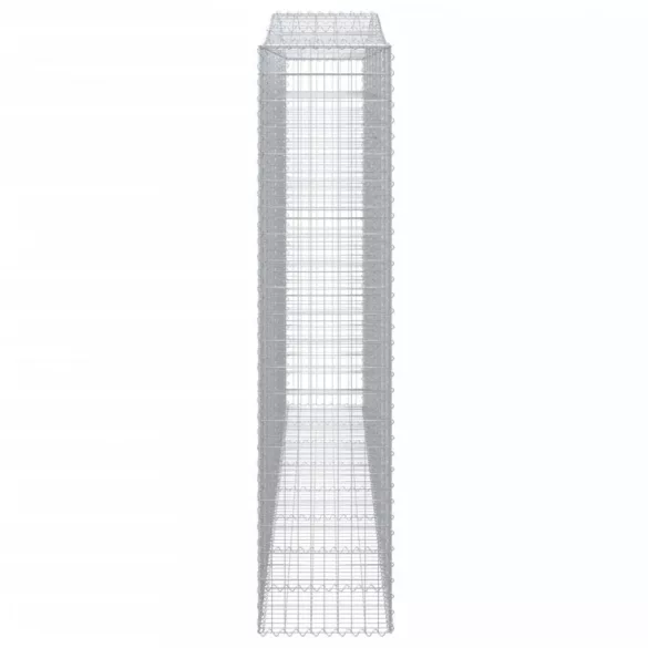 10 db íves horganyzott vas gabion kosár 400x50x220/240 cm