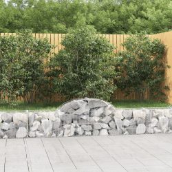 2 db íves horganyzott vas gabion kosár 200x30x40/60 cm