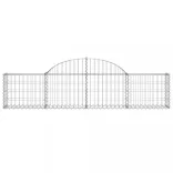 2 db íves horganyzott vas gabion kosár 200x30x40/60 cm
