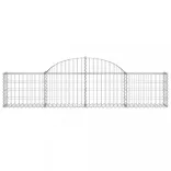 4 db íves horganyzott vas gabion kosár 200x30x40/60 cm
