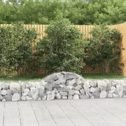 5 db íves horganyzott vas gabion kosár 200x30x40/60 cm
