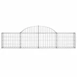 6 db íves horganyzott vas gabion kosár 200x30x40/60 cm