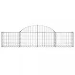 9 db íves horganyzott vas gabion kosár 200x30x40/60 cm