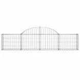 11 db íves horganyzott vas gabion kosár 200x30x40/60 cm