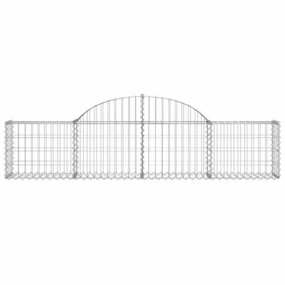 11 db íves horganyzott vas gabion kosár 200x30x40/60 cm