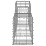 11 db íves horganyzott vas gabion kosár 200x30x40/60 cm