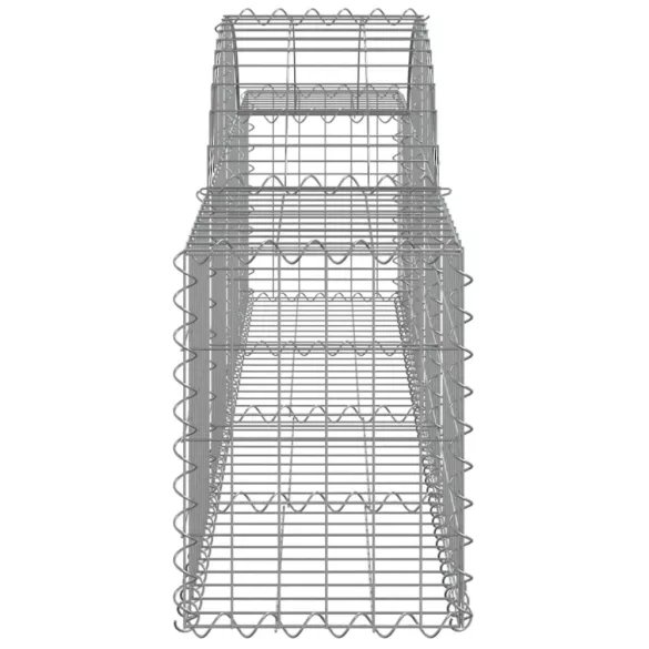 12 db íves horganyzott vas gabion kosár 200x30x40/60 cm