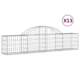 13 db íves horganyzott vas gabion kosár 200x30x40/60 cm