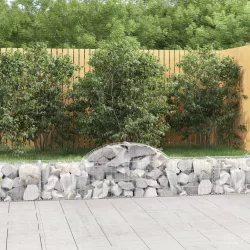14 db íves horganyzott vas gabion kosár 200x30x40/60 cm