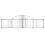 14 db íves horganyzott vas gabion kosár 200x30x40/60 cm