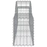 14 db íves horganyzott vas gabion kosár 200x30x40/60 cm