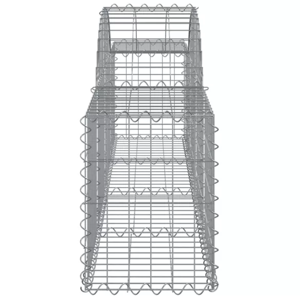 14 db íves horganyzott vas gabion kosár 200x30x40/60 cm