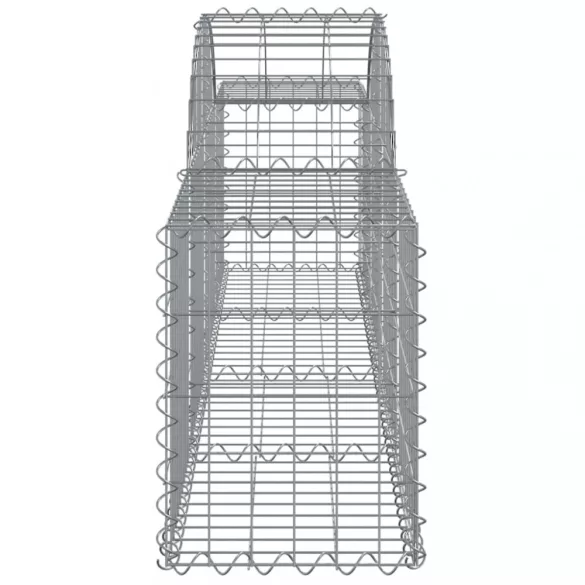 15 db íves horganyzott vas gabion kosár 200x30x40/60 cm