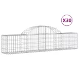 30 db íves horganyzott vas gabion kosár 200x30x40/60 cm