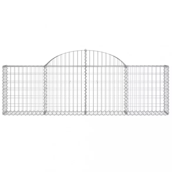 3 db íves horganyzott vas gabion kosár 200x30x60/80 cm