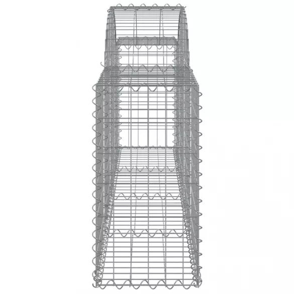 4 db íves horganyzott vas gabion kosár 200x30x60/80 cm