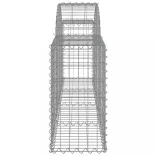 9 db íves horganyzott vas gabion kosár 200x30x60/80 cm