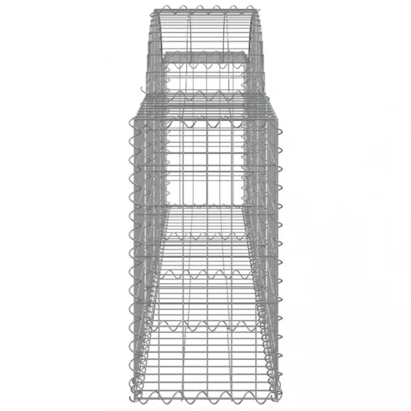 10 db íves horganyzott vas gabion kosár 200x30x60/80 cm