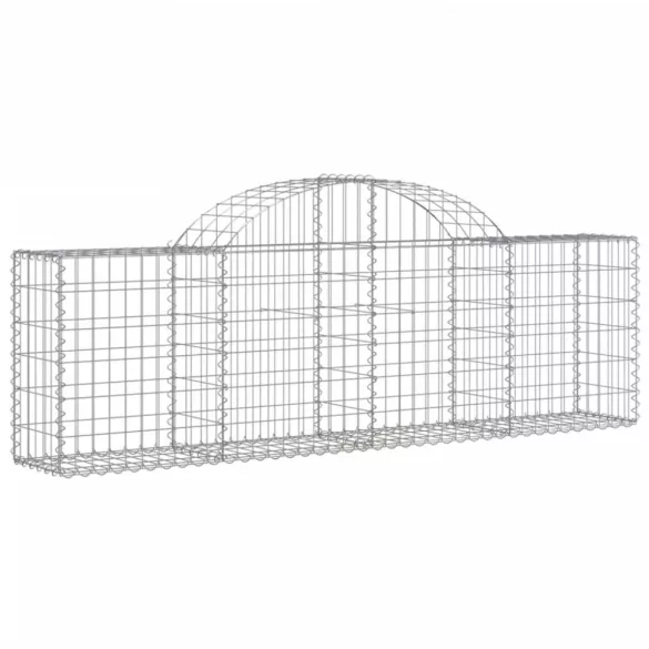 13 db íves horganyzott vas gabion kosár 200x30x60/80 cm