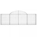 14 db íves horganyzott vas gabion kosár 200x30x60/80 cm