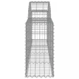 15 db íves horganyzott vas gabion kosár 200x30x60/80 cm