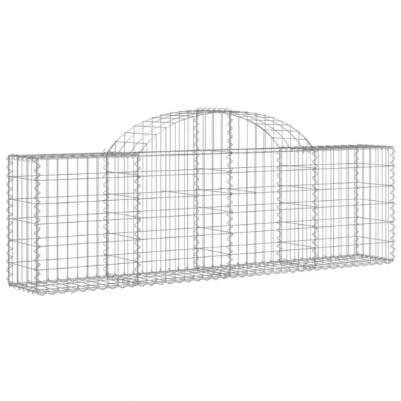18 db íves horganyzott vas gabion kosár 200x30x60/80 cm
