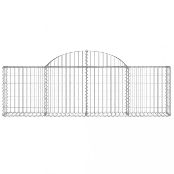 25 db íves horganyzott vas gabion kosár 200x30x60/80 cm