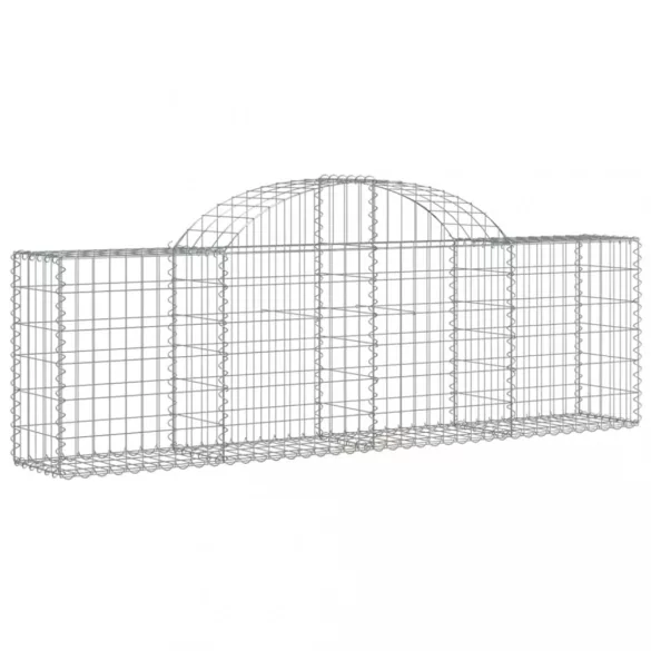 40 db íves horganyzott vas gabion kosár 200x30x60/80 cm