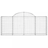 3 db íves horganyzott vas gabion kosár 200x30x80/100 cm