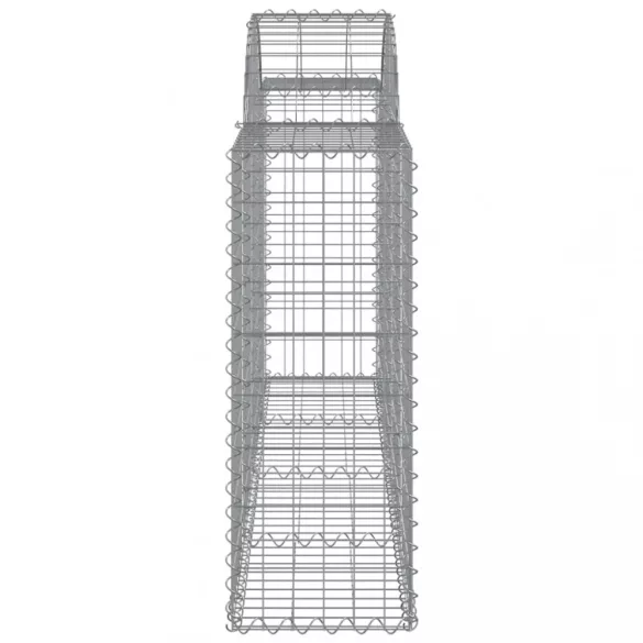 4 db íves horganyzott vas gabion kosár 200x30x80/100 cm